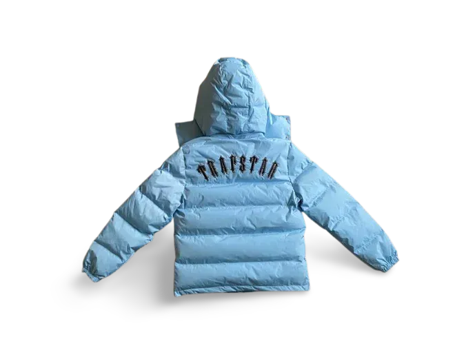 TRPSTR DETACHABLE HOODED PUFFER-ICE BLUE